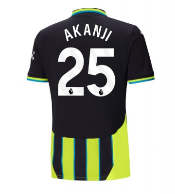 Manchester City Manuel Akanji #25 Segunda Equipación 2024-25 Manga Corta